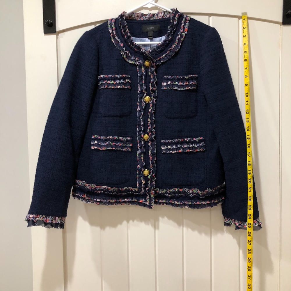 J. Crew Lady Jacket with Liberty Trim
